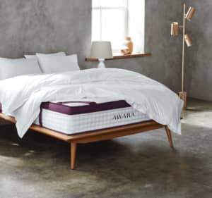 product image of the awara natural hybrid mattress