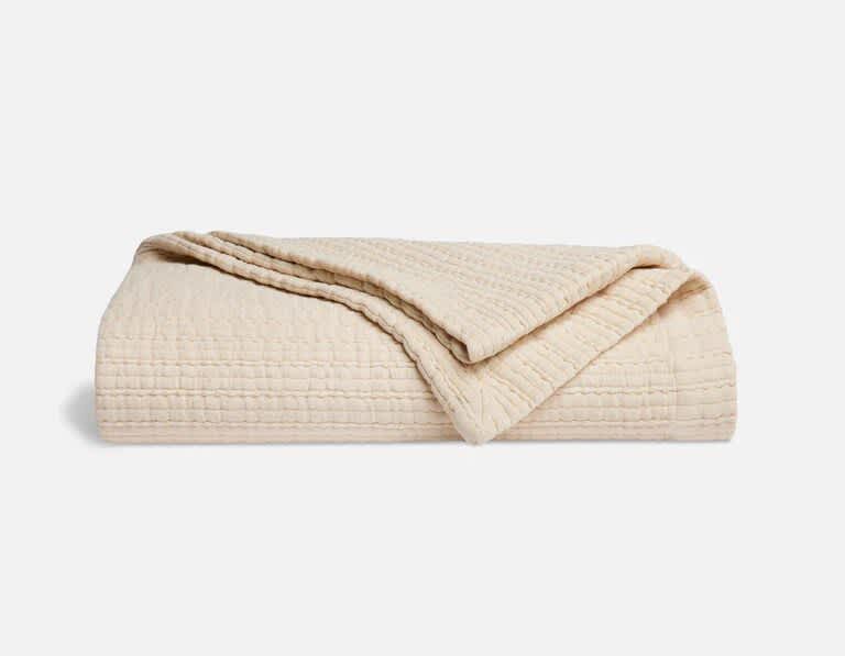 Brooklinen Lightweight Textured Throw Blanket