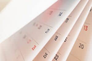 stock photo of a flippable calendar