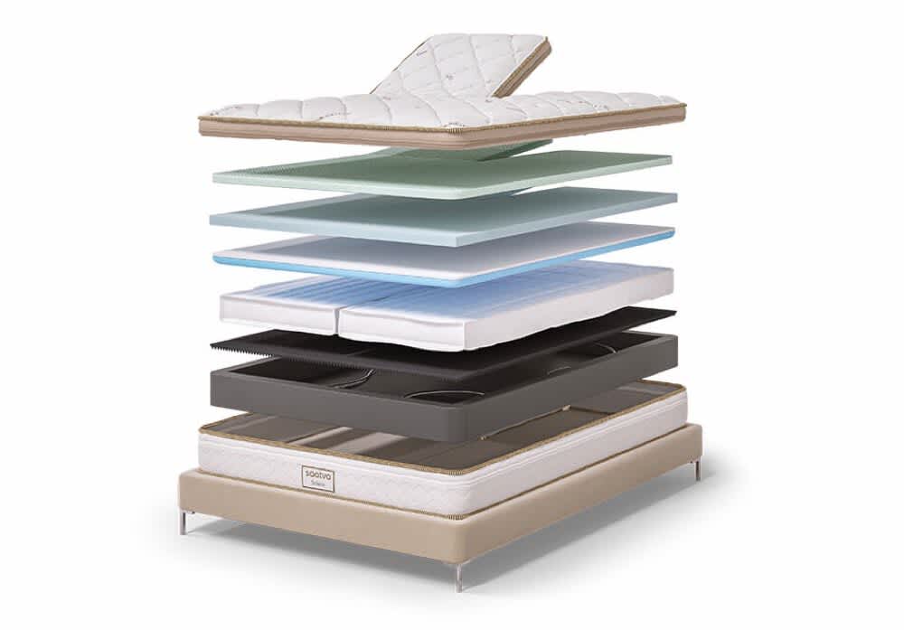 Saatva Solaire mattress layers